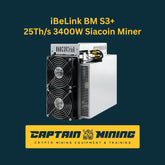 iBeLink BM S3+ 25Th/s 3400W Siacoin Miner